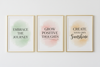 Motivational Quote Print Set (Set of 3) — Printable Wall Art